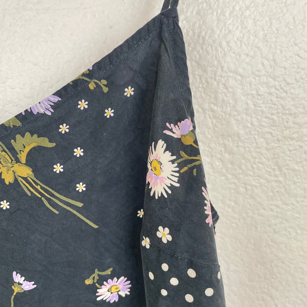Y2k 90s Womens Dress Sz 2 %100 Silk Slip Cottage Fairy Midi Floral Boho Dainty - Picture 7 of 10